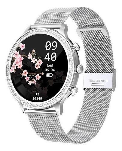 Relojes Inteligentes Para Mujer Fitness Tracker Responder/h Color De La Caja Plateado