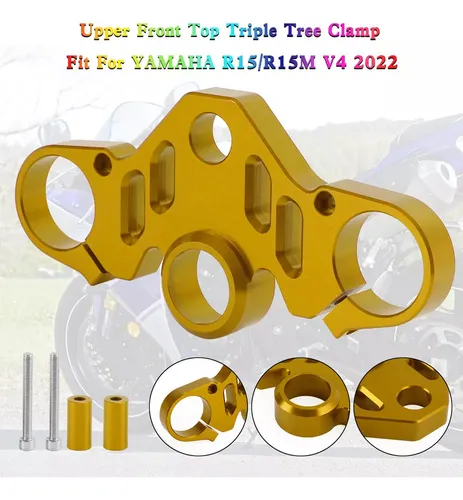 Abrazadera Cnc Triple En Forma De 'arbol Para Yamaha R15 V4