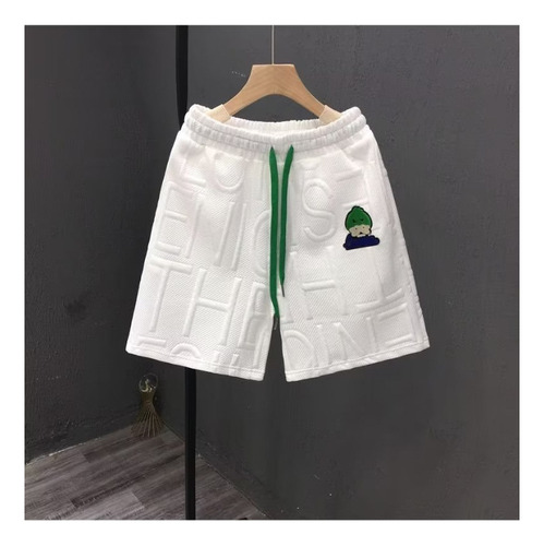 Pantalones Cortos Casuales De Verano A Rayas Para Hombre Con