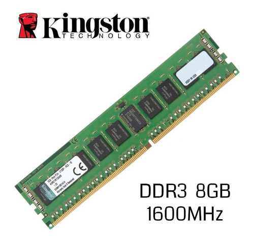 Memoria Kingston 8gb Ddr3 1600 Mhz  Pc3-12800 Oferta Nuevas!
