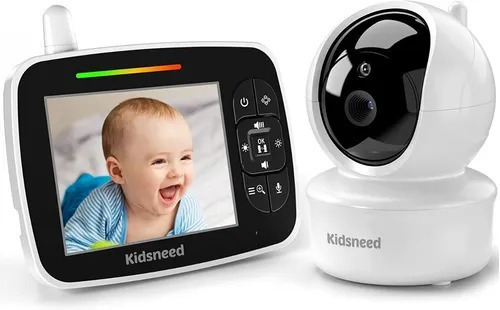 Imagen 1 de 6 de Video Monitor Digital Para Bebes Kidsneed Sm35ptz Audio Cn