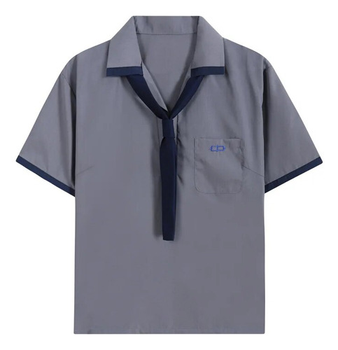 Camisa Uniforme De Escuela Secundaria Anime Top Embroidery S