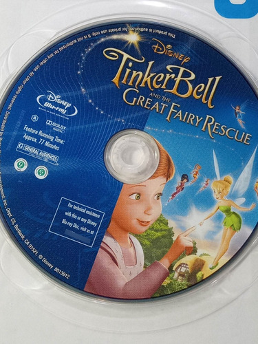 Tinkerbell Campanita Disney Bluray Original Usado Buen Estad