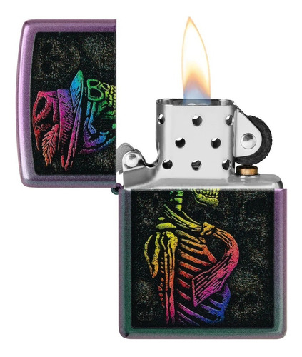Imagen 3 de 8 de Encendedor Zippo Modelo 48192 Skull Design Garantia
