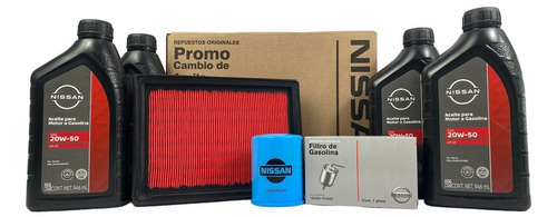 Kit De Cambio De Aceite 20w50 Y Filtro De Aire Nissan Tsuru 