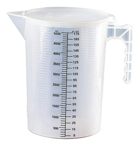 Jarra De Plástico Transparente Con Tapa De 5000 Ml Para