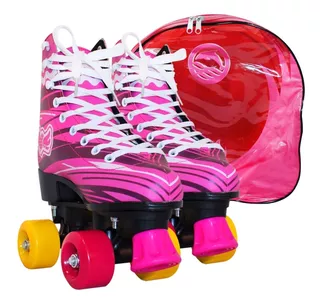 Patines 4 Rueda Bolso Tienda Dophin, Lila, Talles 32 Al 40, Envió Full 24 - 48 Hs A Caba Y Bs As Tipo Soy Luna