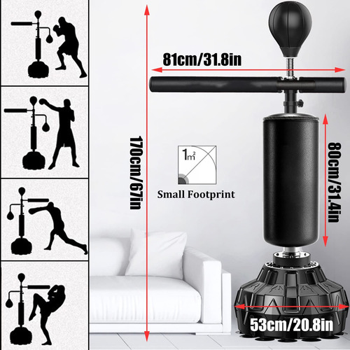 Boxing Speed Trainer Saco Boxeo 3 1 Barra Giratoria Pelota