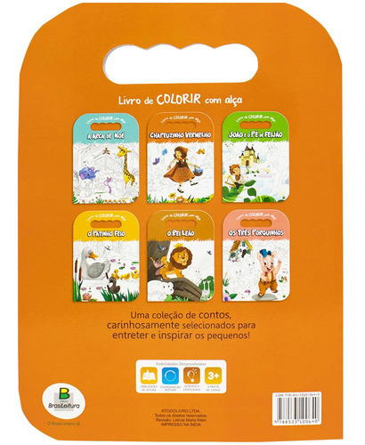 Livro De Colorir Com Alça: Chapeuzinho Vermelho, De Todolivro. Colorir Com Alça Editorial Brasileitura, Capa Mole, Edição 1 Em Português, 2023