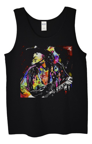 Polera Musculosa Stevie Ray Vaughan Color Rock Abominatron