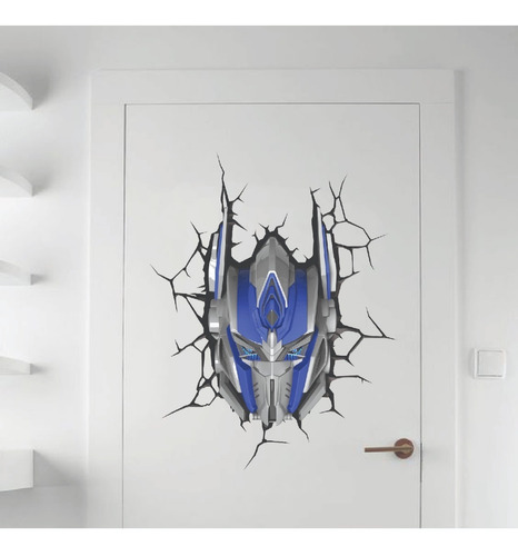 Vinilo Decorativo Transformers Efecto Simil 3d Pared Puerta