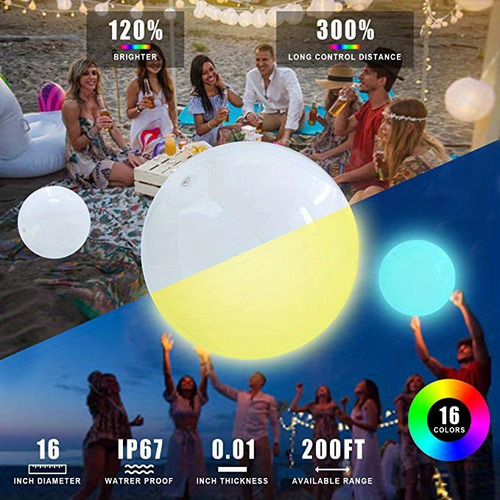 Lámpara De Alberca Impermeable, Bola De Fiesta