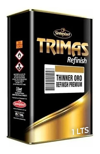 Thinner Oro Refinish Premium Trimas 1lt Sinteplast Sibaco