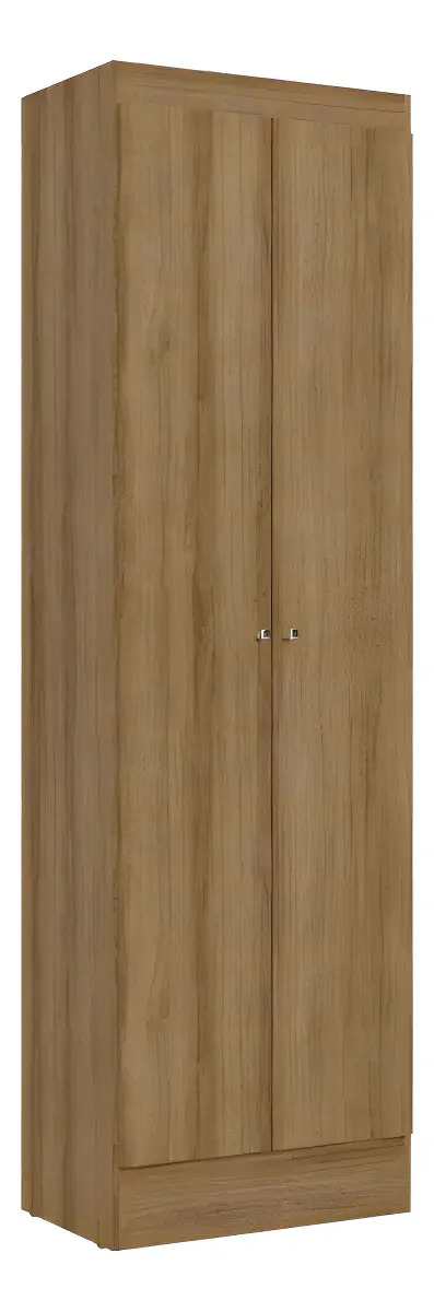 Armário Multiuso 2 Portas Thb Space, 1,83 X 0,55 M, Almendra Cor Marrom