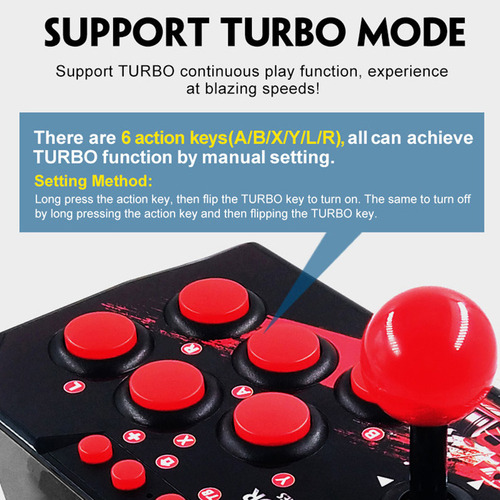 . Joystick Station 4 En 1 For Juegos De Arcade Retro, Con