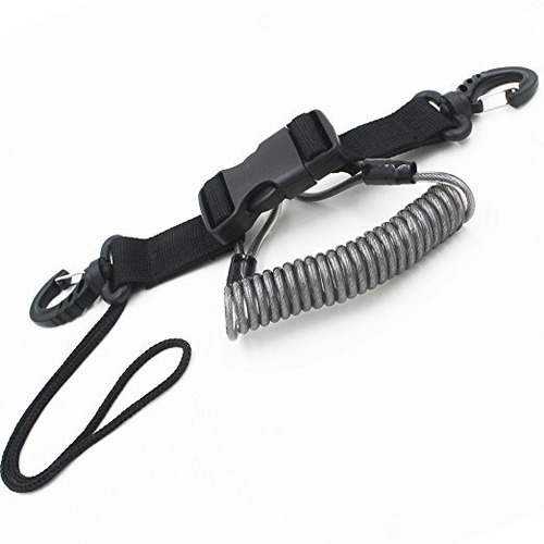 Un Acero Inoxidable Buceo Lanyard Resorte Del Acero Inoxidab