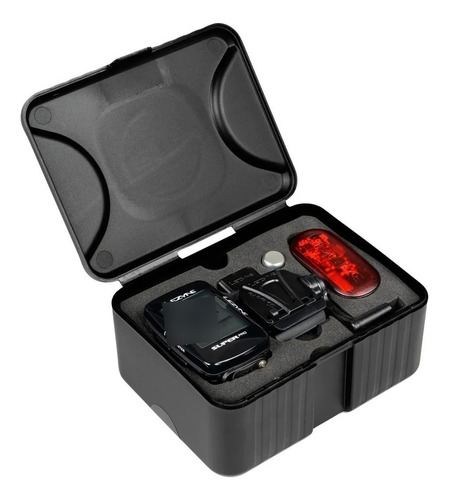 Gps Lezyne Super Pro Loaded Kit Com Sensores, Cinta Suporte Cor Preto