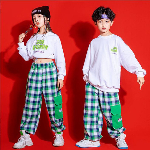 Ropa De Hip Hop Para Niños, Atuendos De K-pop, Blusas Cortas