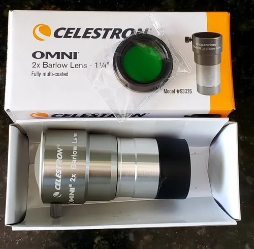 Lente barlow 2x celestron 2025