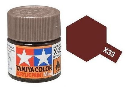 Pintura Acrilica Brillante Mini 0.3 Fl Oz Bronce X33