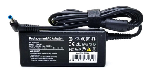 Cargador Para Hp 19.5v 2.31a / Pta Azul