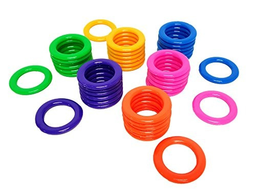 Dondor Empresas De Plástico Caña De Rack Anillos (30 Pack).