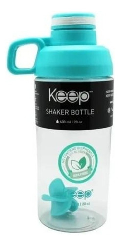 Botella Keep Shaker Con Mezclador Batidos Fit 600 Ml Kuchen