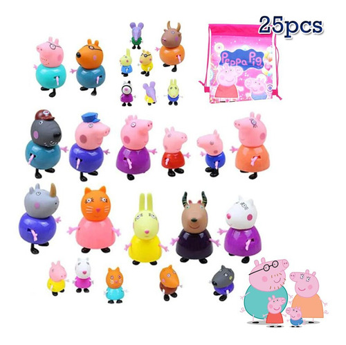 Peppa Pig Family Character Animation Doll, Juguetes Infantil