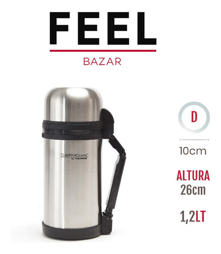 Termo Thermos Vianda Termica 1,2 Litros Acero Inoxidable
