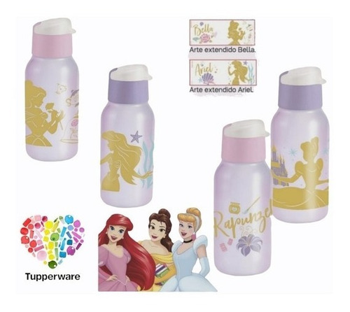 Tupperware® Botella Eco Twist Princesas Disney X 350ml