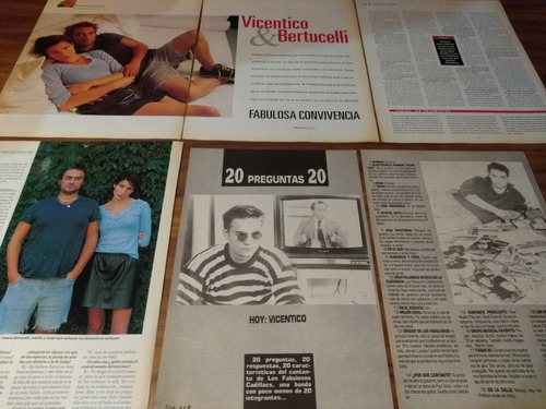 (aq055) Vicentico * Recortes Revistas Clippings