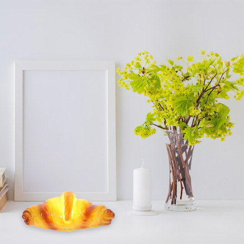 Lámpara De Noche Led Naranja Con Luz Simulada En Forma De Cr