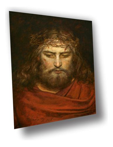 Lienzo Canvas Arte Sacro Religioso Vía Crucis Jesús 100x70