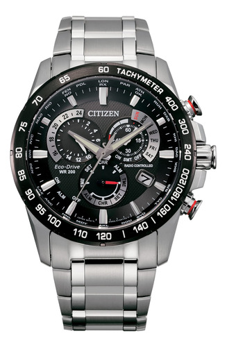 Citizen Eco-drive Pcat - Reloj Para Hombre, Esfera Negra, Ac