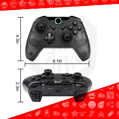 Control Pro Inalambrico Bluetooth Para Switch Pc Android