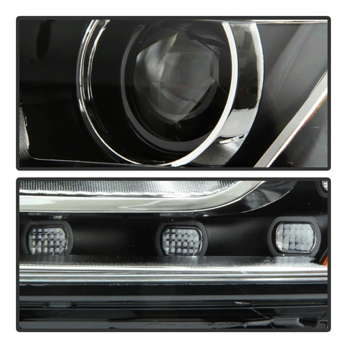 Juego Faros Deportivos Lupa Y Led Jetta Mk6 11-18 Kitmk6cr