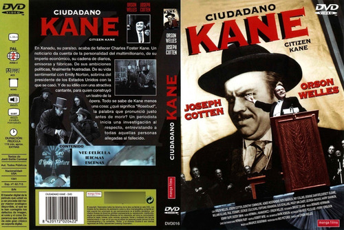 El Ciudadano- Citizen Kane- Orson Welles- Periodismo- Dvd