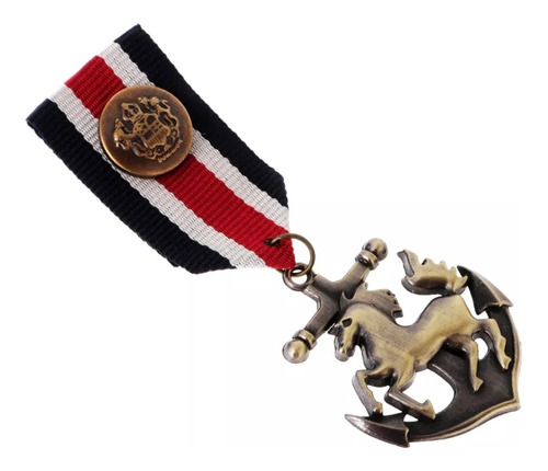 Medalla Insignia Militar Caballo Broche 