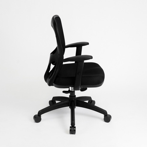 Silla Citiz Respaldo Ergonómico Almohadilla Regulable Rossi Color Negro - Tela Marathon