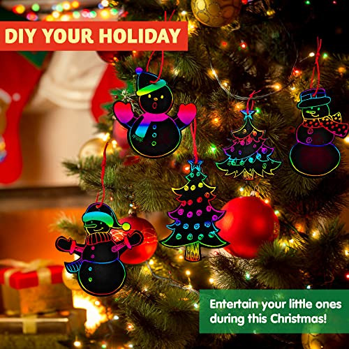 72 Piezas De Adornos Navideños Rascar De Color Arcoír...