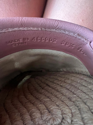 Alpargatas Gucci Rosas 39.5 (Usado)