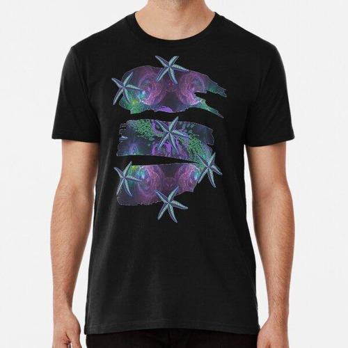 Remera Abstract Oceanic Star Fish Design, Arte Abstracto Psi