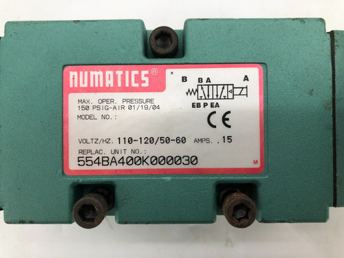 New Numatics 554ba400k000030 Solenoid Valve Bbt