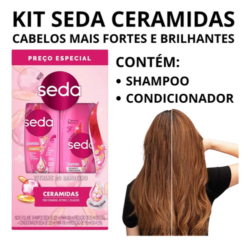 Kit Com Ceramidas Infusão Ativa Kit Shampoo E Condicionador!