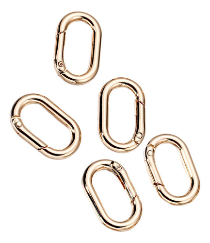 2 X 5 Anillos Ovalados De Resorte, Conector De Mosquetones,