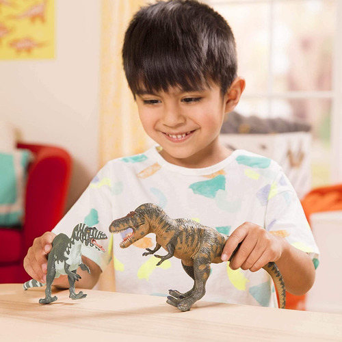 2 Dinosaurios Tyrannosaurus Rex/acrocanthosaurus Atokensis