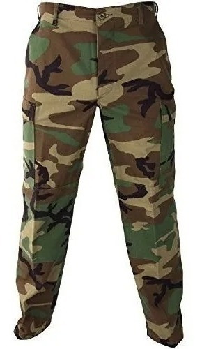 Pantalón Fajina Bombacha Rip Stop Camuflado Selva Rural Wood