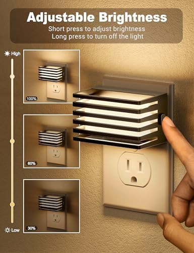Luz Nocturna Led, Paquete De 2, Luces Nocturnas Enchufables