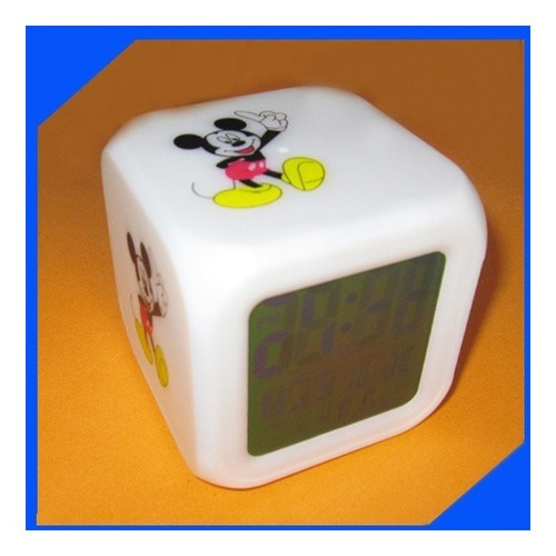Hermoso Reloj Led Mickey Cambia De Color( Como El De Kitty).