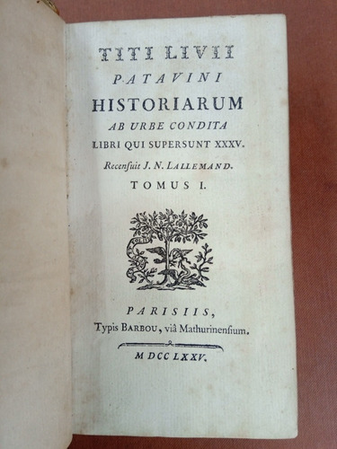 Tito Livio Patavini Historiarum 1775 Barbou 7 Tomos Latín